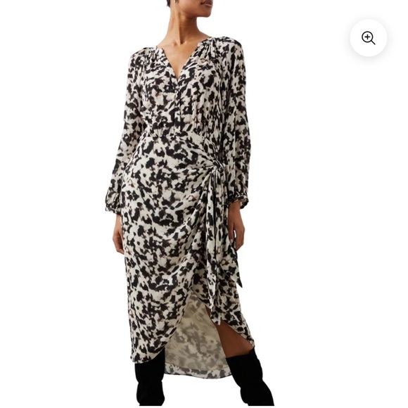 RAILS TYRA DRESS IN BLURRED
CHEETAH Women’s Size S Black White NWT $268 - Picture 2 of 14